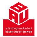 Das Logo der lndustriegewerkschaft Bauen-Agrar-Umwelt.